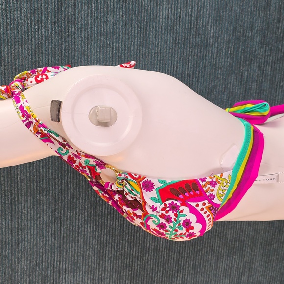 Trina Turk Bikini Top Hawaiian Garden Triangle Style - Picture 4 of 8
